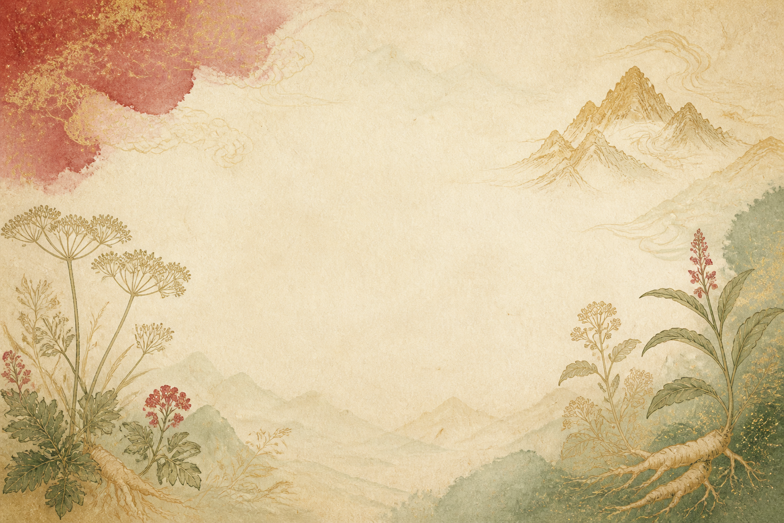 高原草本主题插画